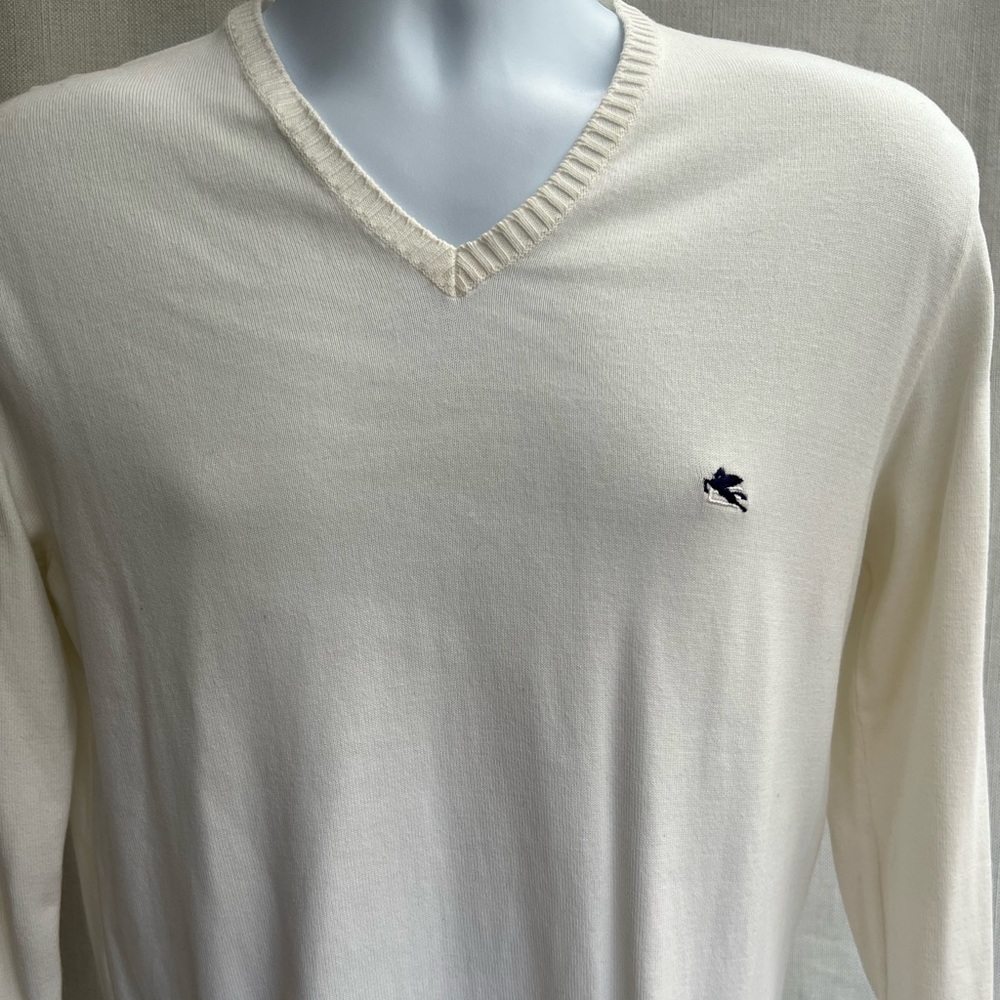 Men’s Awesome “ETRO Milano” White Sweater
